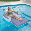 Bóia Inflável Motorizada Recarregável com Porta-Copos | Ideal para Piscinas e Lagos | LANÇAMENTO 2025 | ENVIO NACIONAL