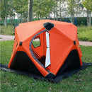 Barraca de Camping Impermeável Abertura Rápida 4 - 6 Pessoas ( Brinde Lanterna e ventilador portátil 2 em 1 )