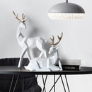 Decoração de Mesa Estátua Cervo 2 Peças em Resina