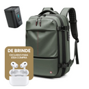 A Mochila de Viagem com Cadeado e Compressão a Vácuo Essence Trip + Fone de Ouvido Bluetooth