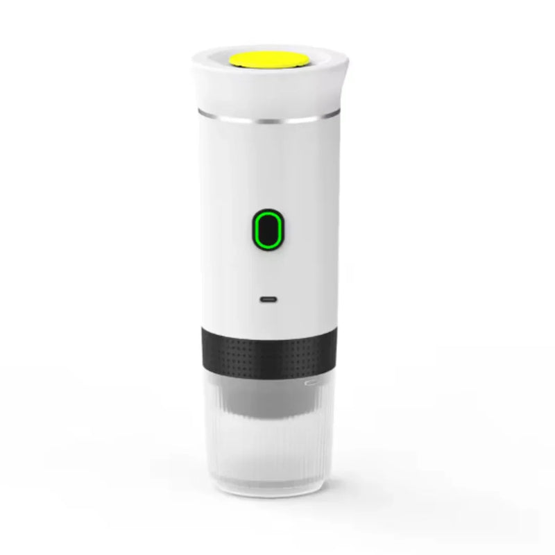Máquina de Café Expresso Portátil 3 em 1 – Sem Fio, USB-C, 15 Bar, para Cápsulas e Pó