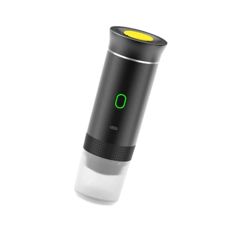 Máquina de Café Expresso Portátil 3 em 1 – Sem Fio, USB-C, 15 Bar, para Cápsulas e Pó