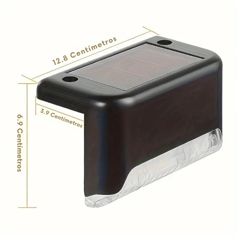 [SÓ HOJE] Mini Luz LED Para Degraus e Sacadas - IP65 À Prova D’Água - Energia Solar - 50% OFF