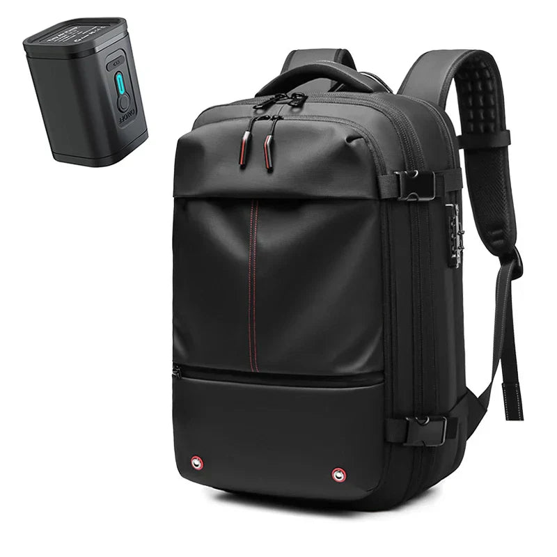 A Mochila de Viagem com Cadeado e Compressão a Vácuo Essence Trip + Fone de Ouvido Bluetooth