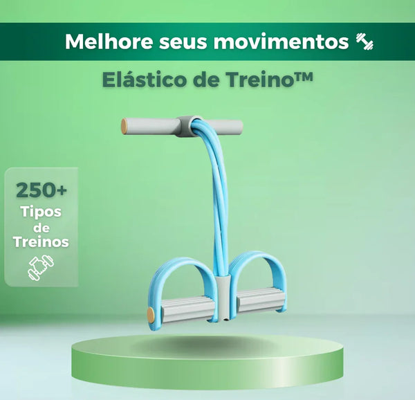 Elástico de Treino Caseiro - 250+ Variações de Treinos - Versátil e Fácil de Usar